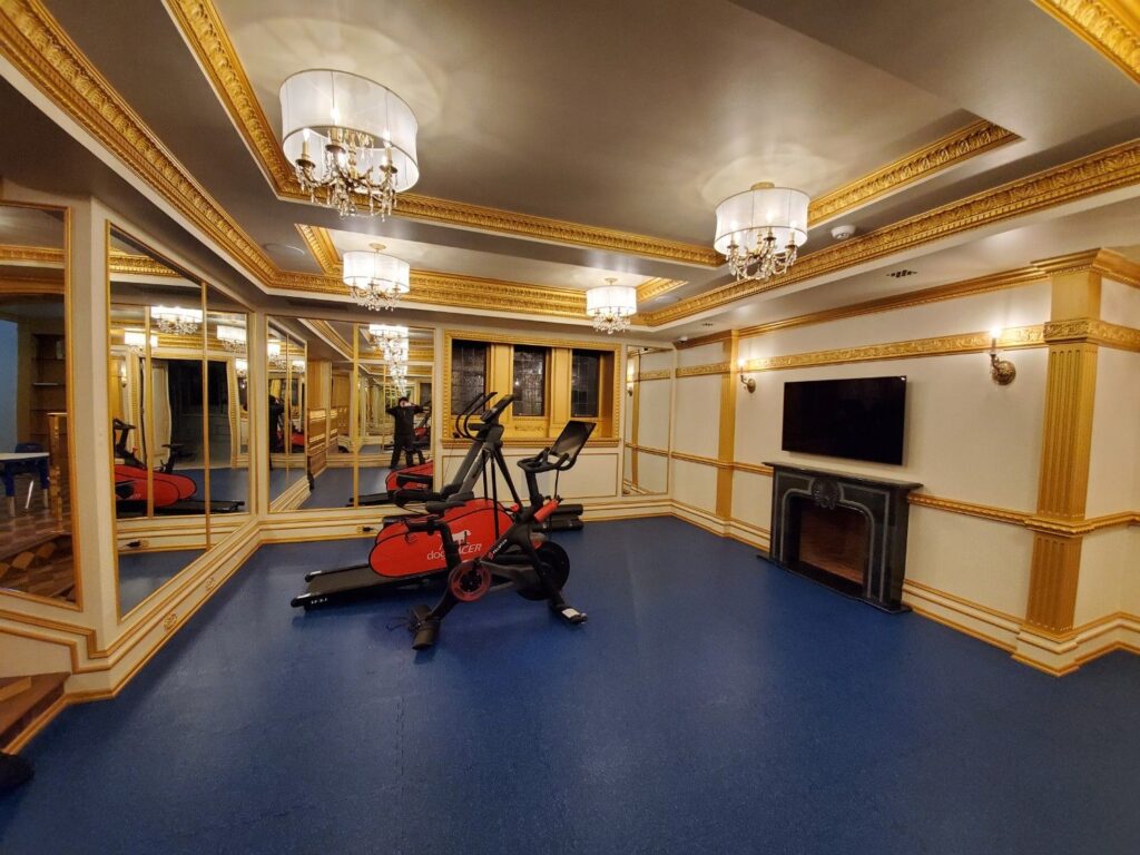 Guest room in basement designed by Andrea D'Alessio