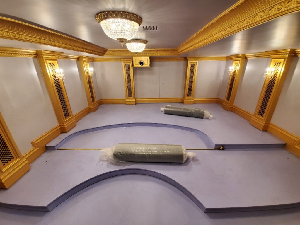 High-end surround sound in Andrea D'Alessio’s theater room