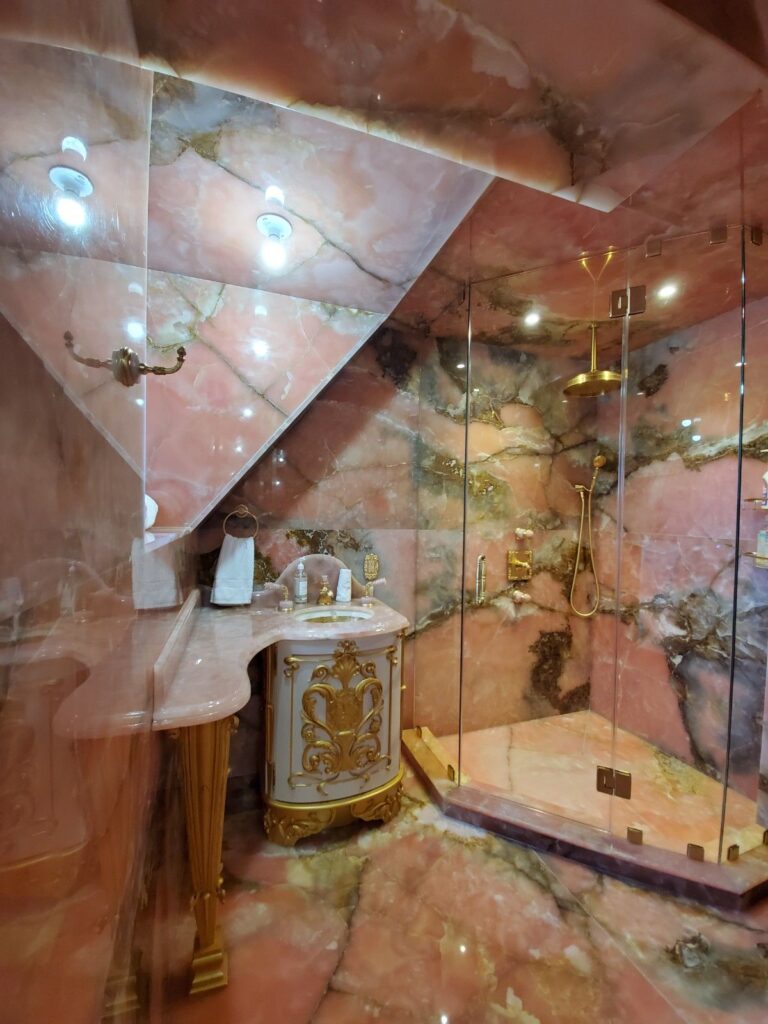 Luxury décor in Angel Room designed by Andrea D'Alessio