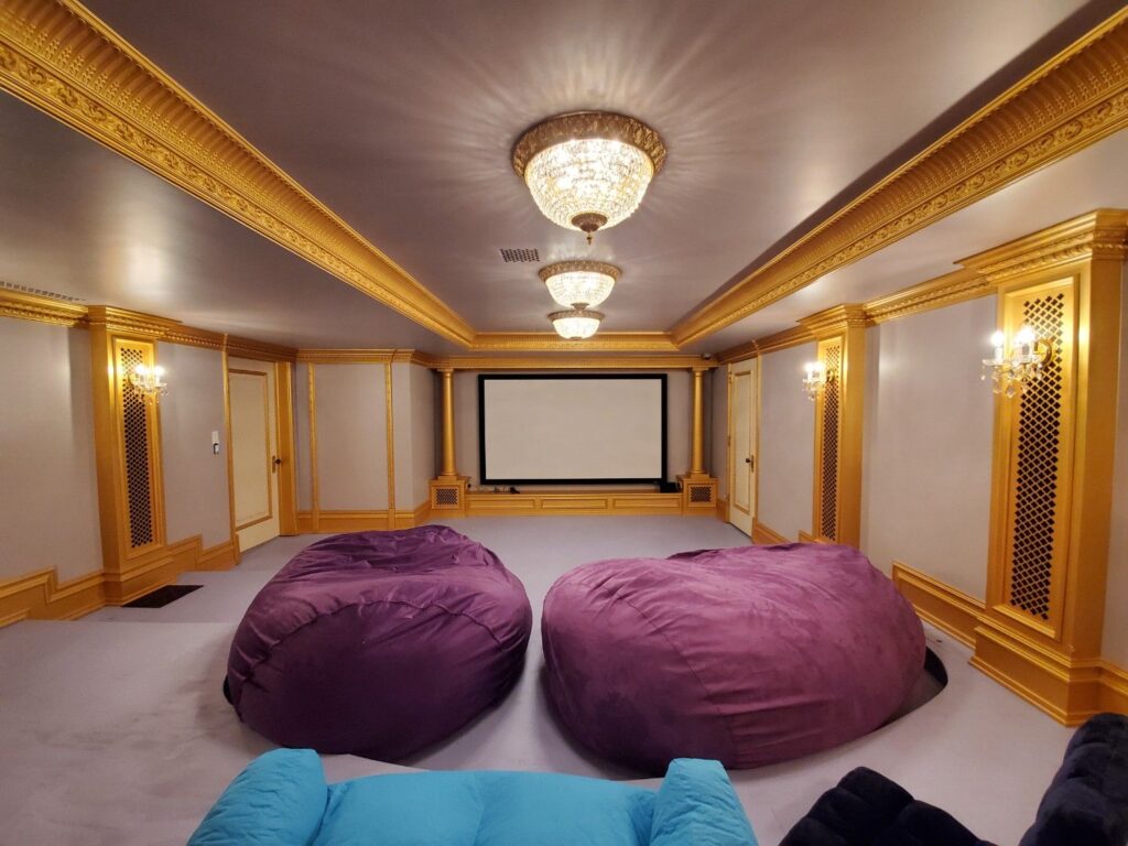 Modern theater seating setup by Andrea D'Alessio